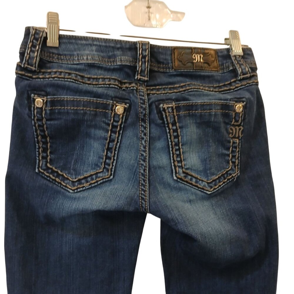 Miss Me Womens Mid-Rise Straight Jeans Size 26 32" Inseam Stretch #C-12 - Picture 6 of 10